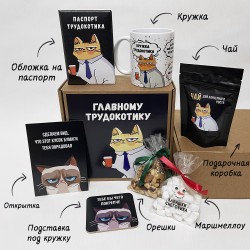 Подарочный бокс «Главному трудокотику» Premium